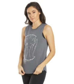 Spiritual Gangster Believe Muscle Tank Slate 10 Spiritual Gangster Believe Muscle Tank Slate -Everyday Yoga 6622573920299 slate 5a