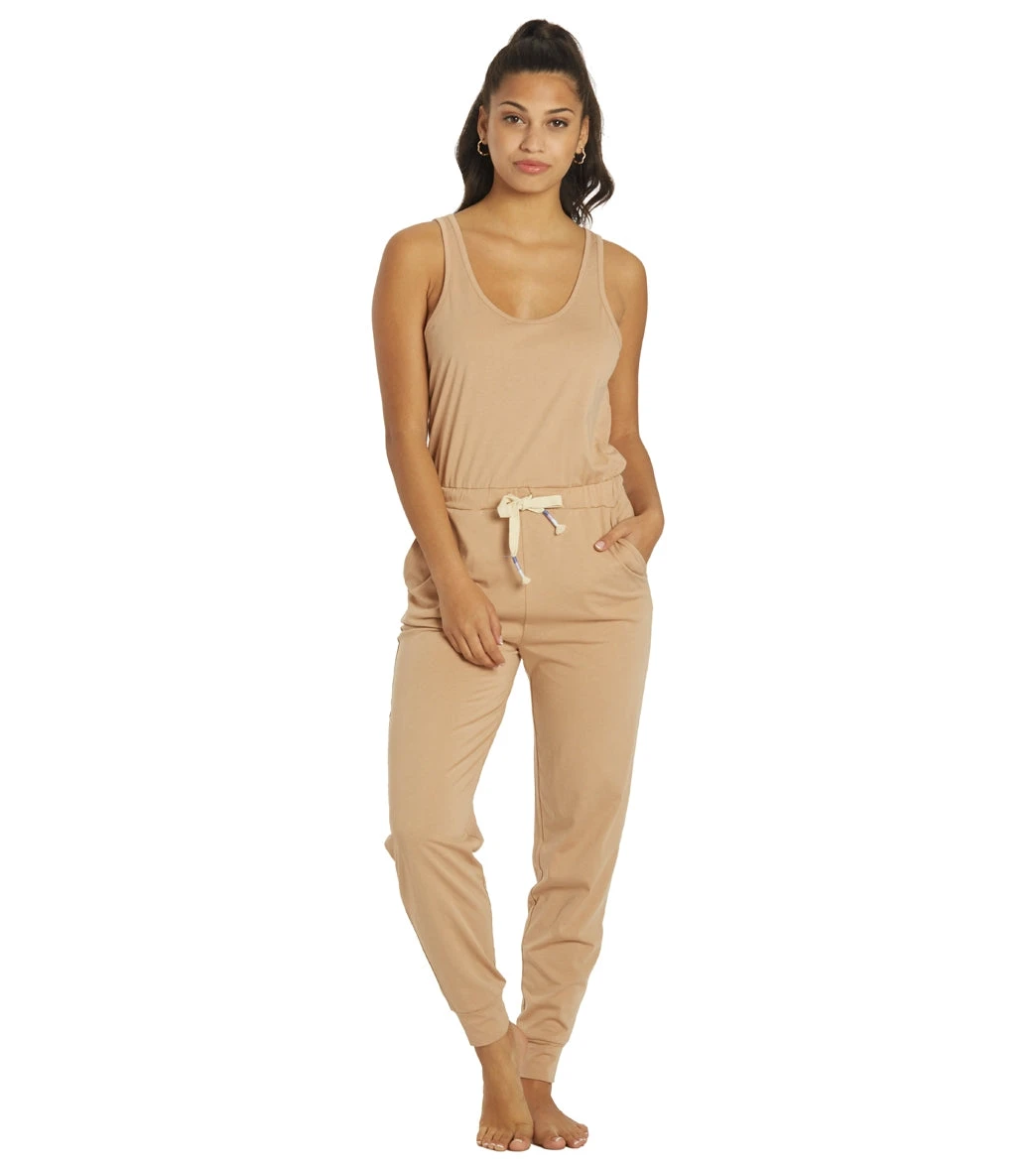 Spiritual Gangster Perfect Lounge Jumpsuit Camel 7 Spiritual Gangster Perfect Lounge Jumpsuit Camel - Image 5