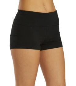 Hard Tail Rolldown Shorts -Everyday Yoga 6637053247531 black 2a