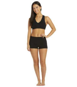 Hard Tail Rolldown Shorts -Everyday Yoga 6637053247531 black 4a