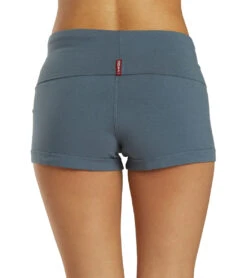 Hard Tail Rolldown Shorts -Everyday Yoga 6637053345835 steelblue 3a
