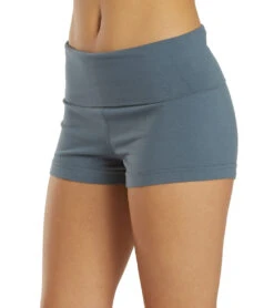 Hard Tail Rolldown Shorts -Everyday Yoga 6637053345835 steelblue 5a