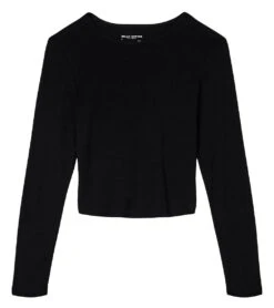 Bella + Canvas Long Sleeve Micro Rib Tee Solid Black Blend 8 Bella + Canvas Long Sleeve Micro Rib Tee Solid Black Blend -Everyday Yoga 6646905012267 solidblackblend 4a