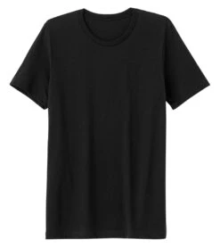 Bella + Canvas Sueded Airlume Crew Tee Black -Everyday Yoga 6646908125227 black 4a
