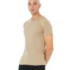 Bella + Canvas Sueded Airlume Crew Tee Driftwood -Everyday Yoga 6646908190763 driftwood 2a