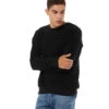 Bella + Canvas Sueded Crew Sweatshirt Black 1 Bella + Canvas Sueded Crew Sweatshirt Black -Everyday Yoga 6646911795243 black 2a 1