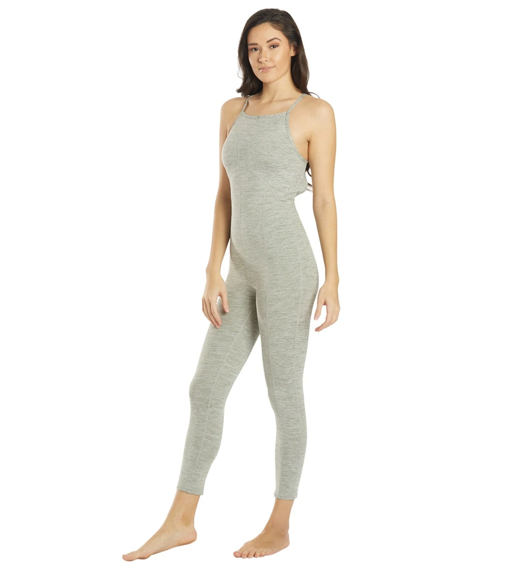 Free People Ashford Side To Side Performance Jumpsuit Heather Grey 5 Free People Ashford Side To Side Performance Jumpsuit Heather Grey - Image 3