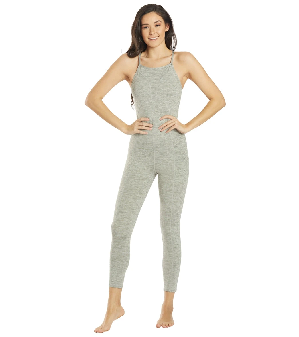 Free People Ashford Side To Side Performance Jumpsuit Heather Grey 6 Free People Ashford Side To Side Performance Jumpsuit Heather Grey - Image 4