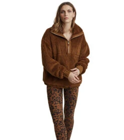 Varley Appleton Sweatshirt -Everyday Yoga 6707202293803 deepturmeric 4a