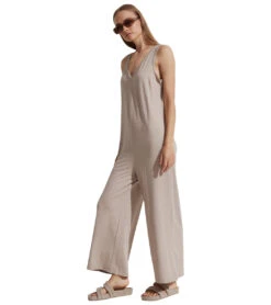 Varley Pelion Jumpsuit -Everyday Yoga 6707209142315 taupemarl 2a 1