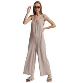 Varley Pelion Jumpsuit -Everyday Yoga 6707209142315 taupemarl 4a 1