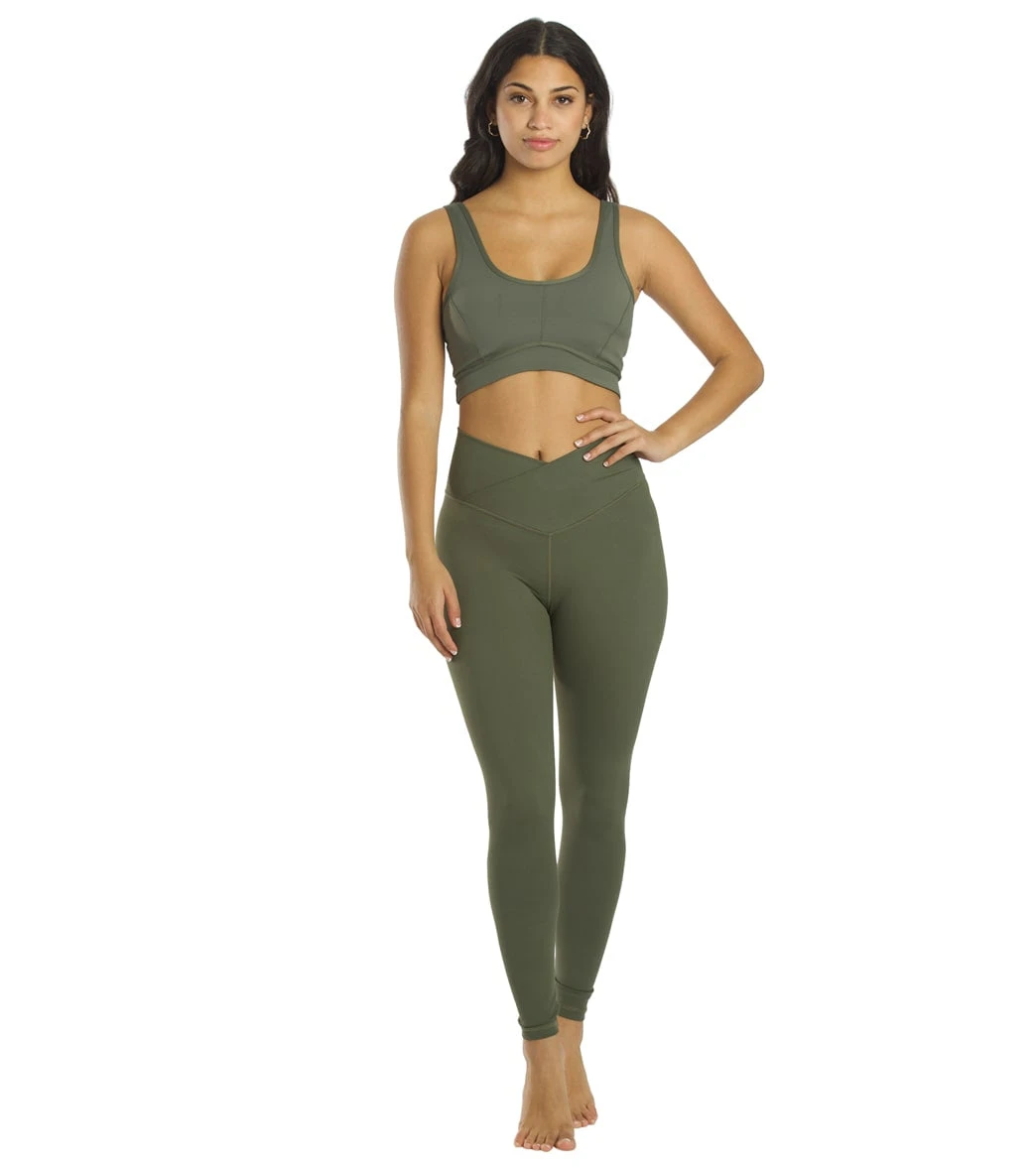 All Fenix Luna V-Waist 7/8 Yoga Leggings Olive Green 5 All Fenix Luna V-Waist 7/8 Yoga Leggings Olive Green - Image 3