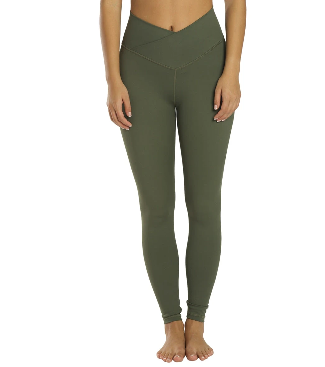 All Fenix Luna V-Waist 7/8 Yoga Leggings Olive Green 7 All Fenix Luna V-Waist 7/8 Yoga Leggings Olive Green - Image 5