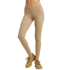 Year Of Ours Ribbed Veronica Leggings Caribou -Everyday Yoga 6762506190891 caribou 4a