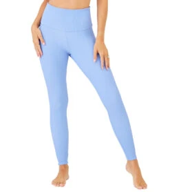 Onzie Ribbed 7/8 Yoga Leggings Periwinkle Rib -Everyday Yoga 6765446725675 periwinklerib