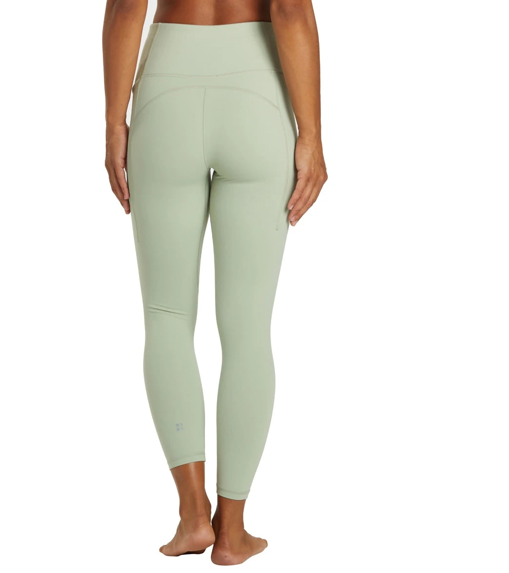 Sweaty Betty Super Soft 7/8 Workout Leggings Sage Green 4 Sweaty Betty Super Soft 7/8 Workout Leggings Sage Green - Image 2