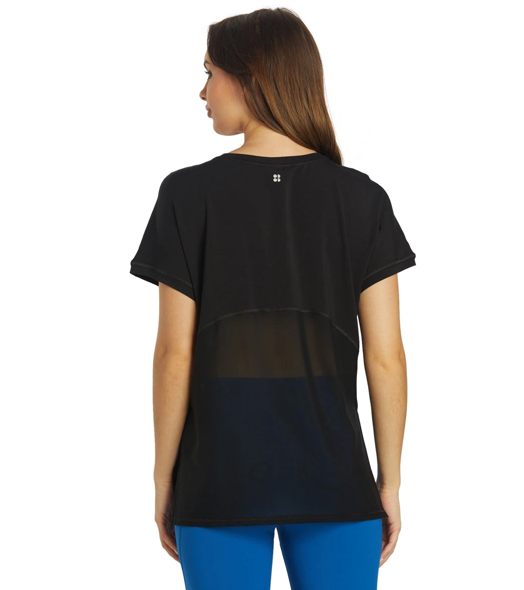 Sweaty Betty Glide Workout T-Shirt Black 4 Sweaty Betty Glide Workout T-Shirt Black - Image 2