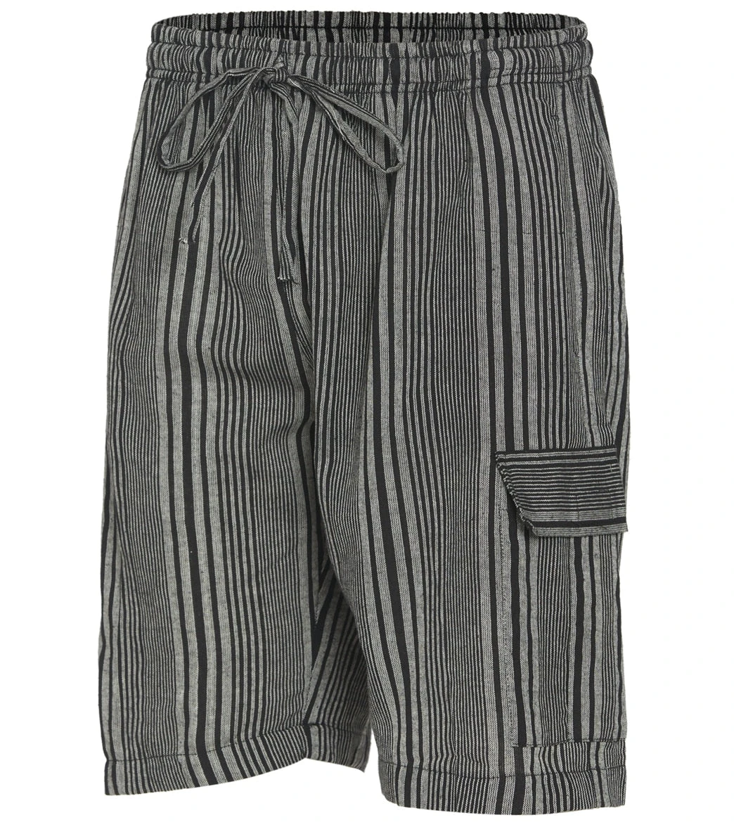 Yak & Yeti Men's Striped Shorts With Pockets 12 Yak & Yeti Men's Striped Shorts With Pockets - Image 10