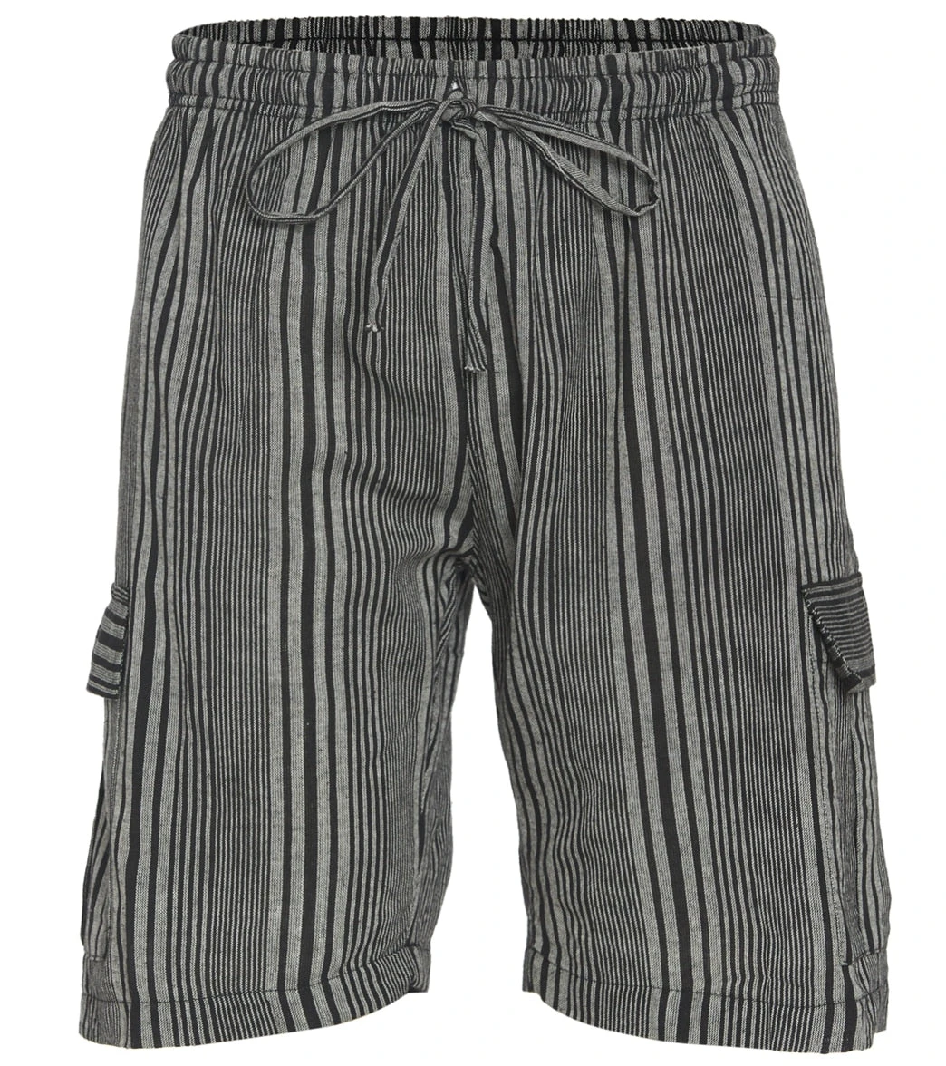 Yak & Yeti Men's Striped Shorts With Pockets 14 Yak & Yeti Men's Striped Shorts With Pockets - Image 12