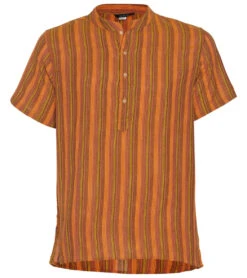 Yak & Yeti Men's Striped Short Sleeve Kurta