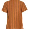Yak & Yeti Men's Striped Short Sleeve Kurta Mustard -Everyday Yoga 6823870758955 mustard 2a