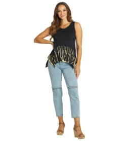 Yak & Yeti Casual Tie Dye Tank Black 9 Yak & Yeti Casual Tie Dye Tank Black -Everyday Yoga 6823872004139 black 4a