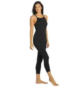 Free People Ashford Side To Side Performance Jumpsuit -Everyday Yoga 6846667587627 black 2a