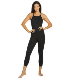 Free People Ashford Side To Side Performance Jumpsuit -Everyday Yoga 6846667587627 black 4a