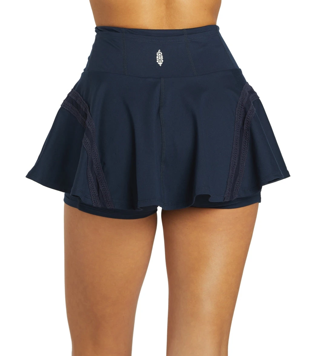 Free People Check Out My Topskin Skort Midnight Navy 4 Free People Check Out My Topskin Skort Midnight Navy - Image 2