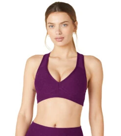 Beyond Yoga Spacedye Lift Your Spirits Yoga Sports Bra Aubergine/Beet -Everyday Yoga 6851996188715 auberginebeet