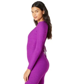 Beyond Yoga Featherweight Inner Circle Pullover -Everyday Yoga 6852274159659 vividplumheather 4a
