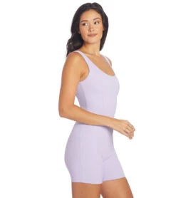 Year Of Ours The Johanna Rib Onesie Lavender