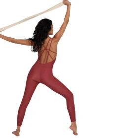 Onzie Warrior Leotard Warm Pinecone Core Rib 8 Onzie Warrior Leotard Warm Pinecone Core Rib -Everyday Yoga 6908216573995 warmpineconecorerib 4a 1