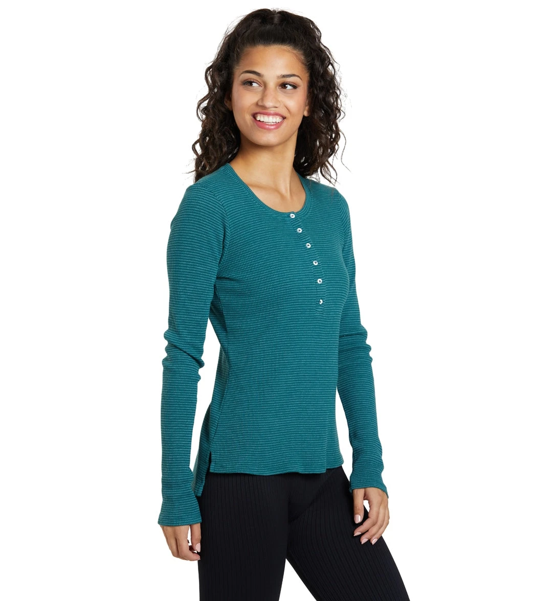 NUX Henley Long Sleeve Green Tambourine 3 NUX Henley Long Sleeve Green Tambourine