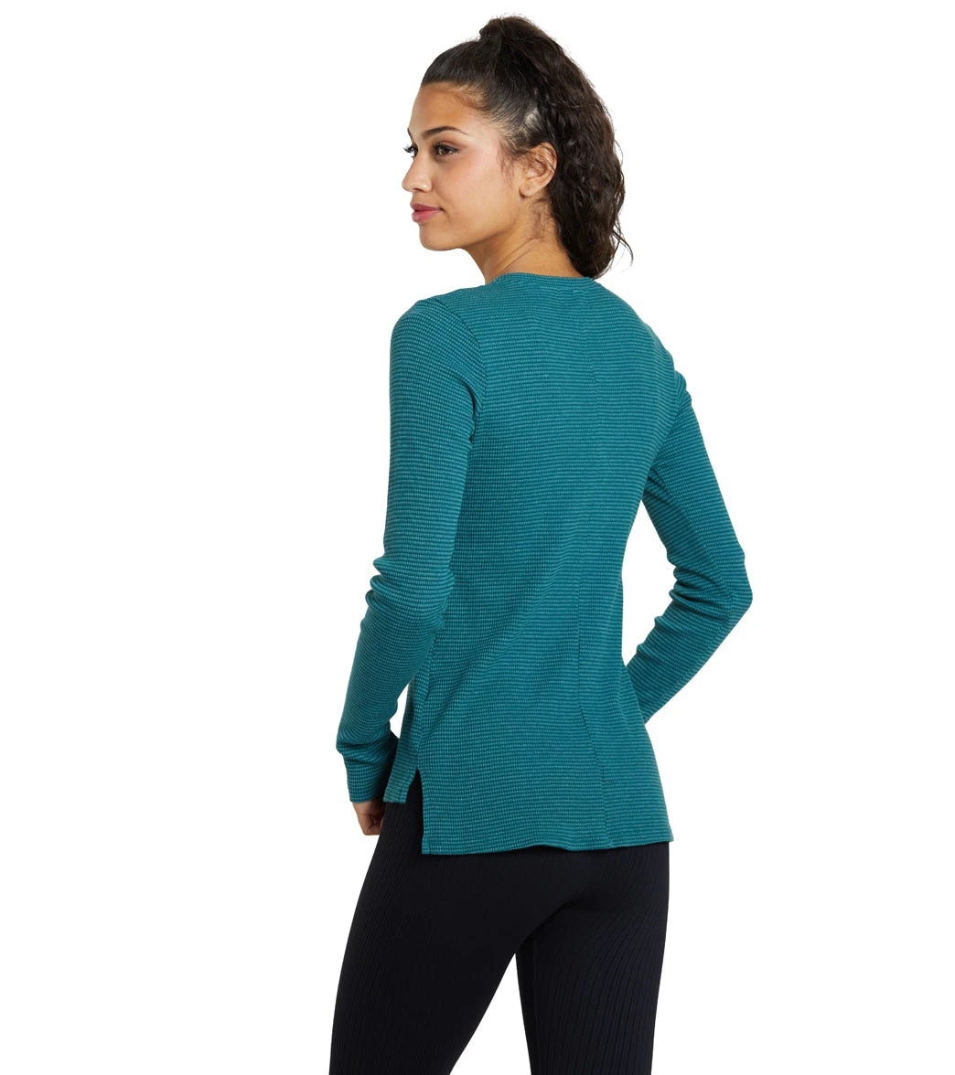 NUX Henley Long Sleeve Green Tambourine 4 NUX Henley Long Sleeve Green Tambourine - Image 2