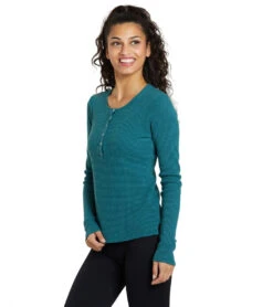 NUX Henley Long Sleeve Green Tambourine 8 NUX Henley Long Sleeve Green Tambourine -Everyday Yoga 6925739622443 greentambourine 4a