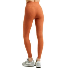 Year Of Ours Ribbed Veronica Leggings Terracota