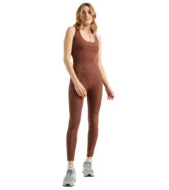 Year Of Ours Stretch Onesie -Everyday Yoga 6932381892651 redrock 1a