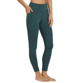 Girlfriend Collective 7/8 Length High Rise Pocket Leggings Moss