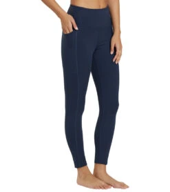 Girlfriend Collective 7/8 Length High Rise Pocket Leggings -Everyday Yoga 6939612512299 midnight 2a