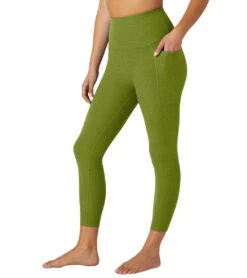Beyond Yoga Spacedye Out Of Pocket High Waisted Capri Legging -Everyday Yoga 6958914404395 ferngreenheather 2a