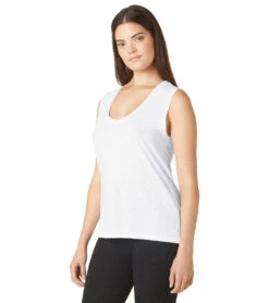 Beyond Yoga Signature Scoop Tank White