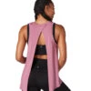Tavi Tie Back Tank Berry 1 Tavi Tie Back Tank Berry -Everyday Yoga 7029824454699 berry 2a