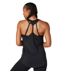 Tavi Twisted Racerback Tank Ebony