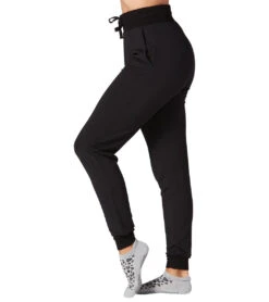 Tavi High Waisted Fitted Jogger Ebony