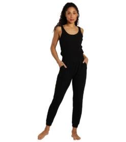 Spiritual Gangster Ballet Rib Jumpsuit Black -Everyday Yoga 7032681037867 black 1