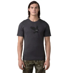 PrAna Freebird Journeyman Short Sleeve Tee -Everyday Yoga 7044010999851 charcoalheather