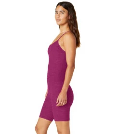 Beyond Yoga Spacedye Get In Gear Biker Jumpsuit Magenta Heather