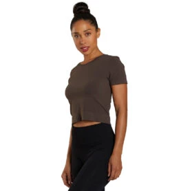 NUX Our Favorite Crop Top Calico -Everyday Yoga 7072155992107 calico 4a