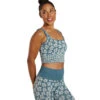 Spiritual Gangster Amara Jacquard Longline Bra Coastal Floral -Everyday Yoga 7072441892907 coastalfloral 2a